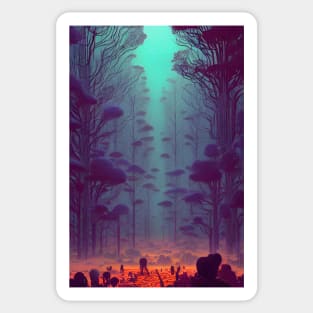 Eerie Forest Sticker